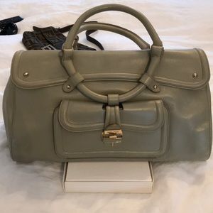 Solid leather jimmy Choo hand bag